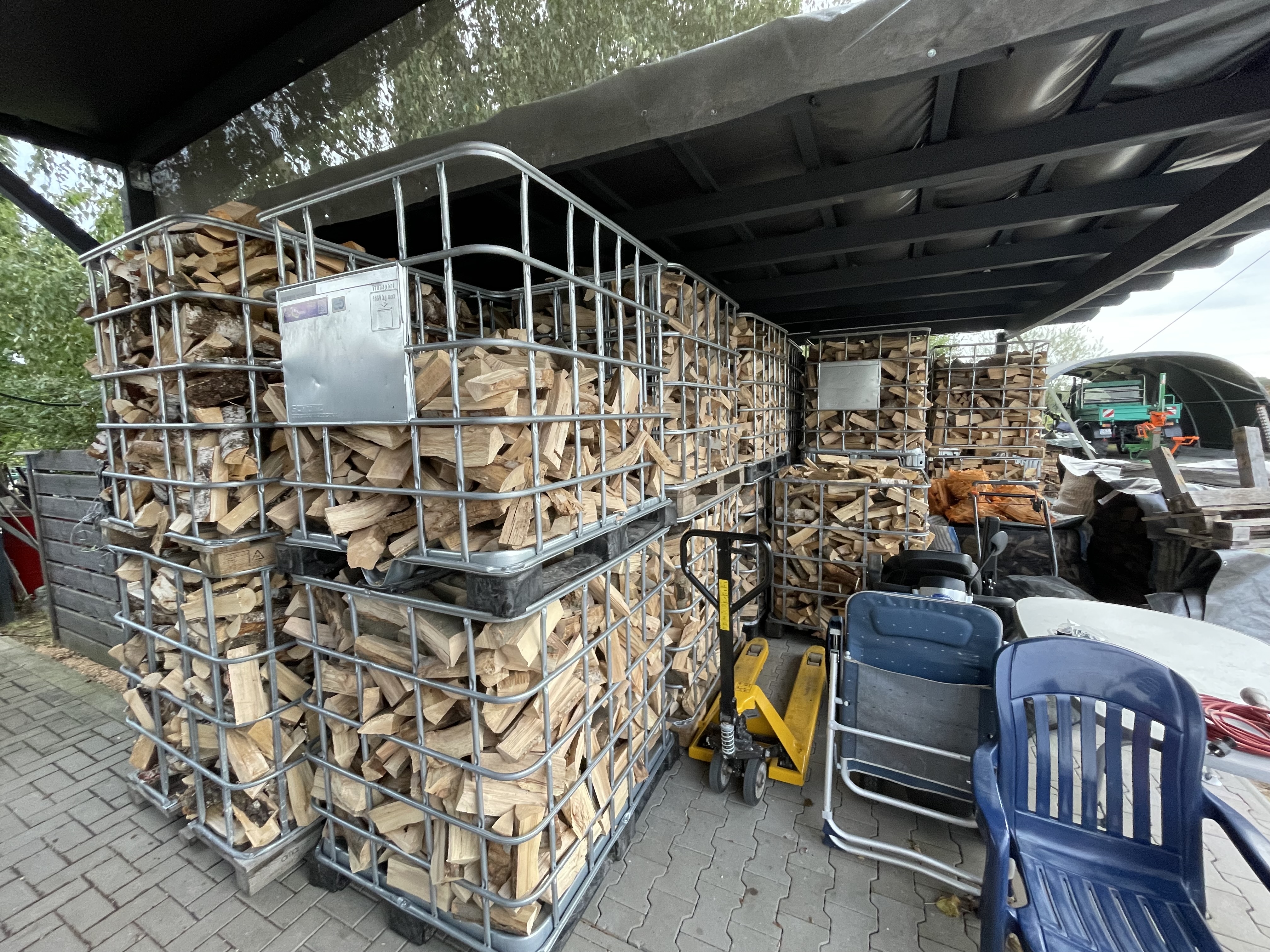 Holztrocknung im IBC-System
