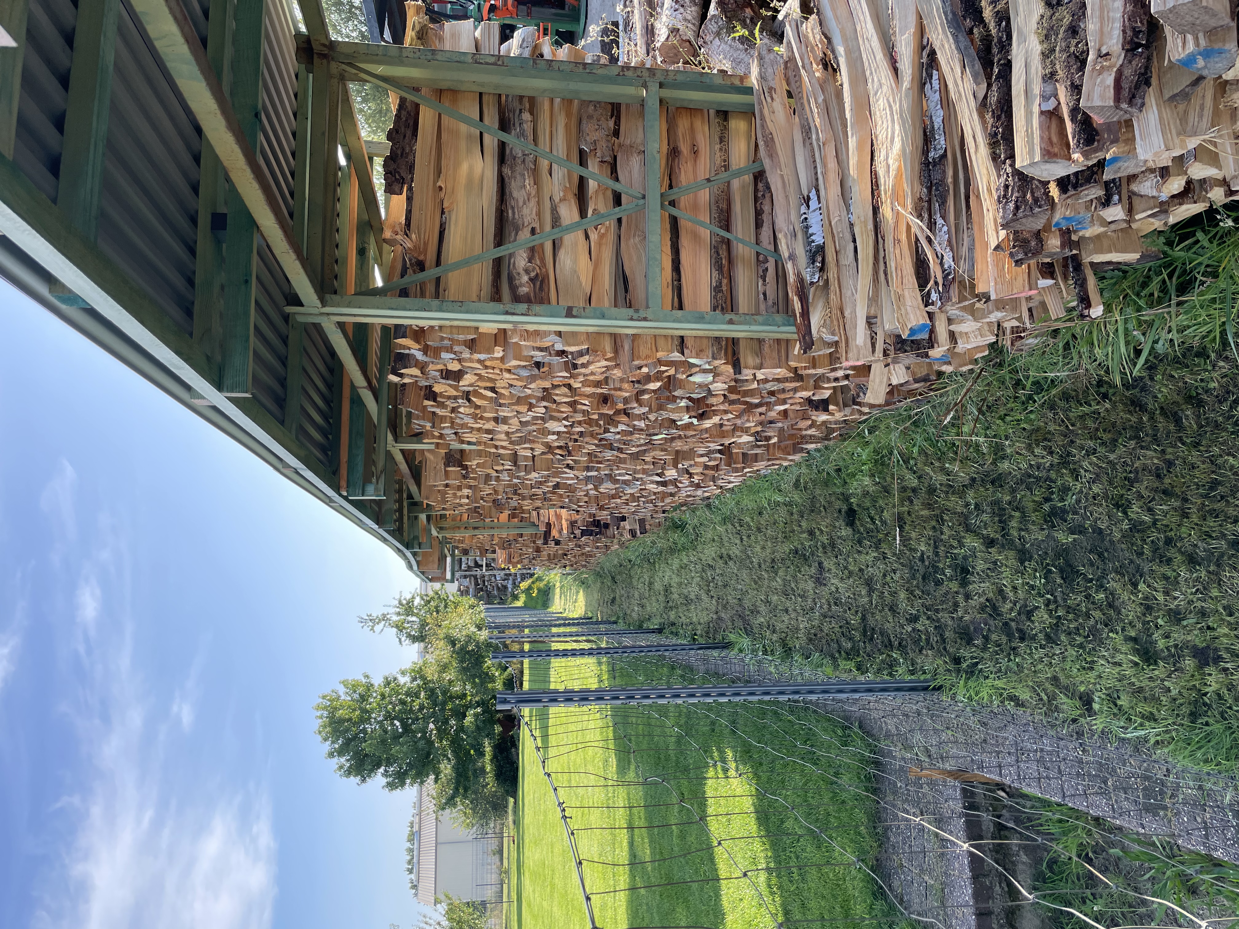 Holztrocknung bei Brennholz Handel Gabbert